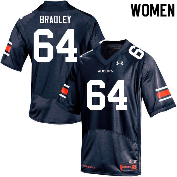 Women's Auburn Tigers #64 Cort Bradley Navy 2021 College Stitched Football Jersey